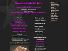 Tablet Screenshot of houstonmakeup.com